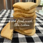 stack of old fashioned tea cake cookies