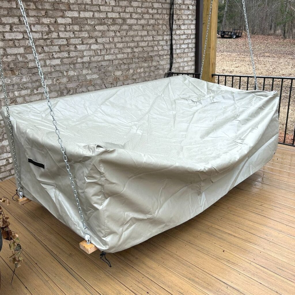 outdoor furniture cover for back porch bed swing waterproof vinyl