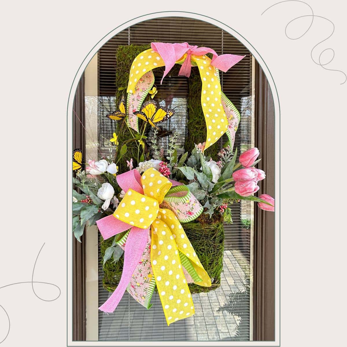 Fill a Wall Basket with Spring Blooms & Butterflies