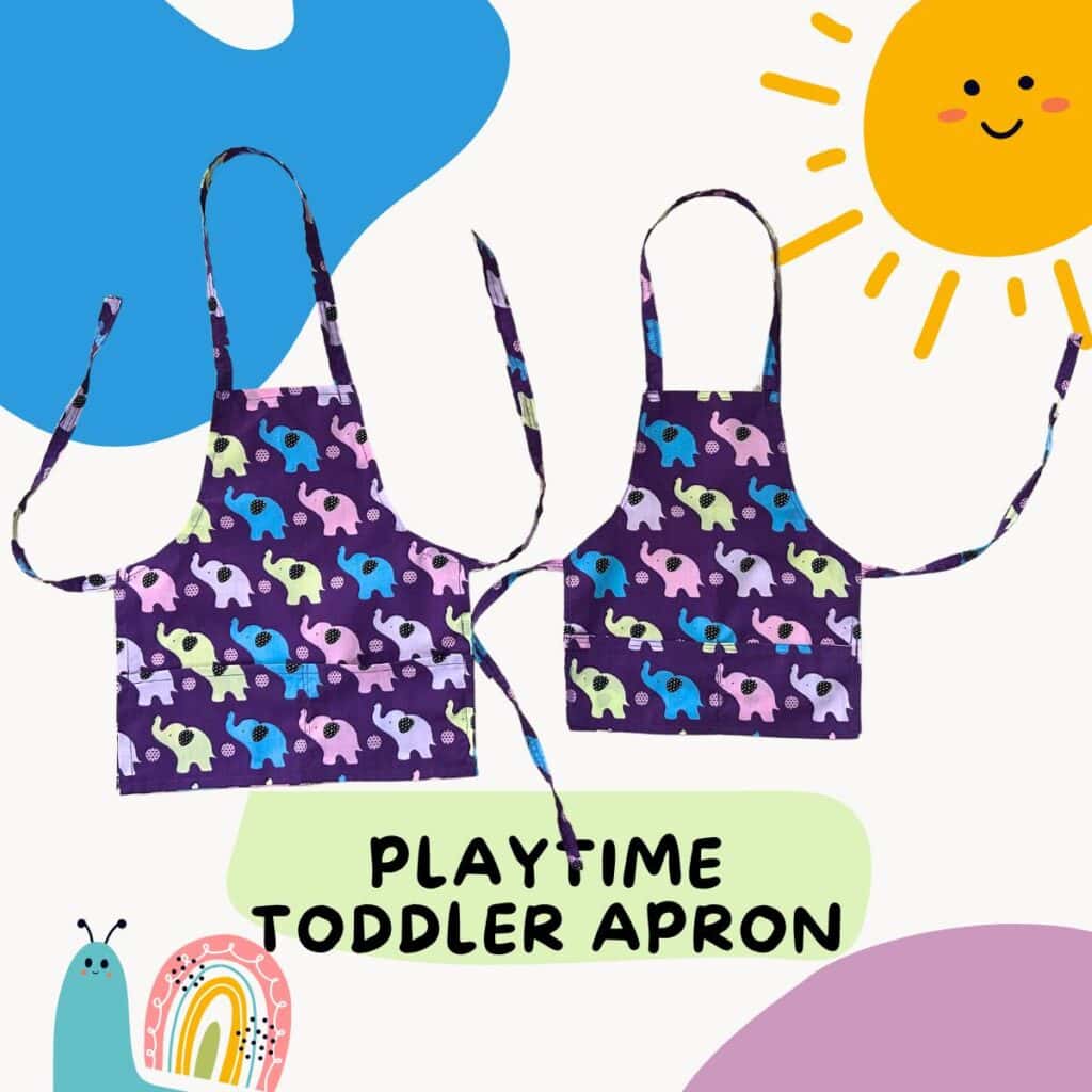 how to make a play apron for a toddler