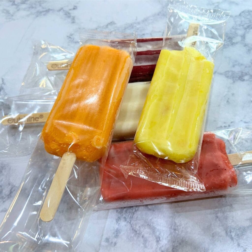 assorted frozen fruit bars