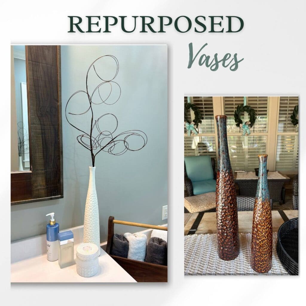 repurposed vases