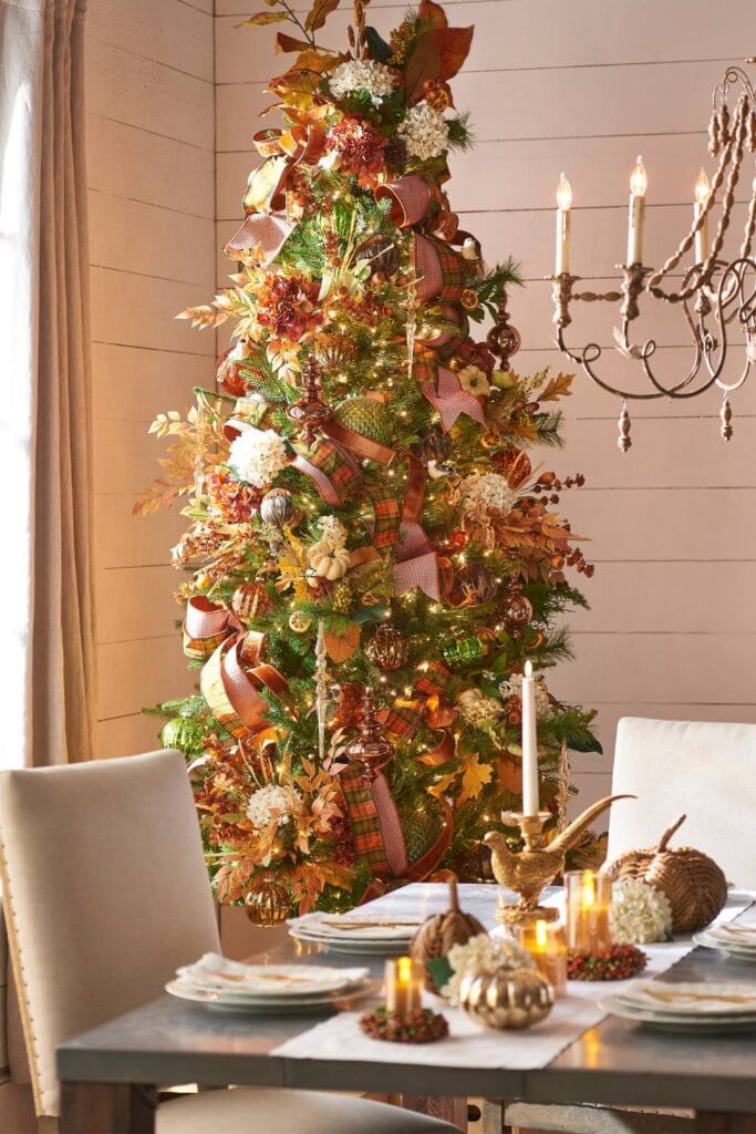 fall tree idea from raz imports