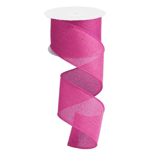 hot pink wired 2.5" ribbon