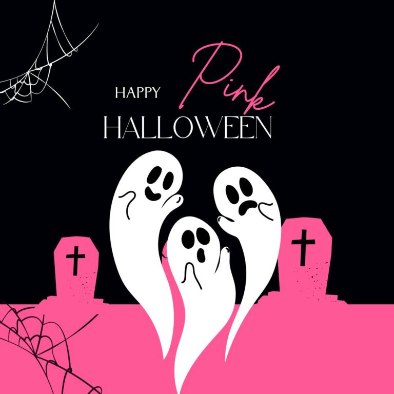 try some pink halloween decorations
