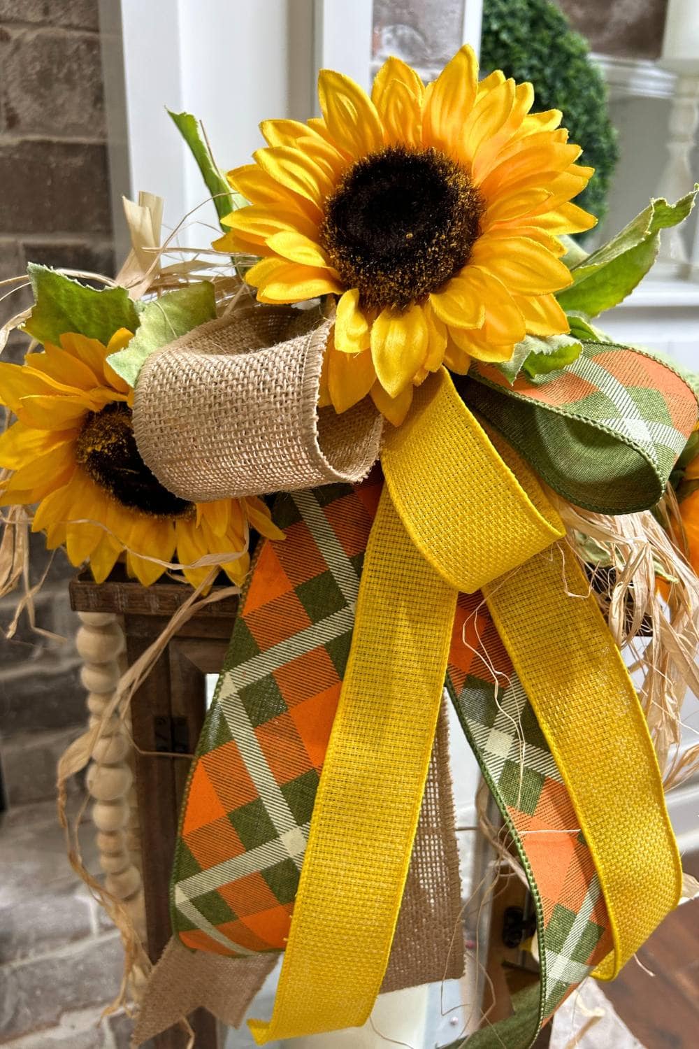 sunflower lantern topper