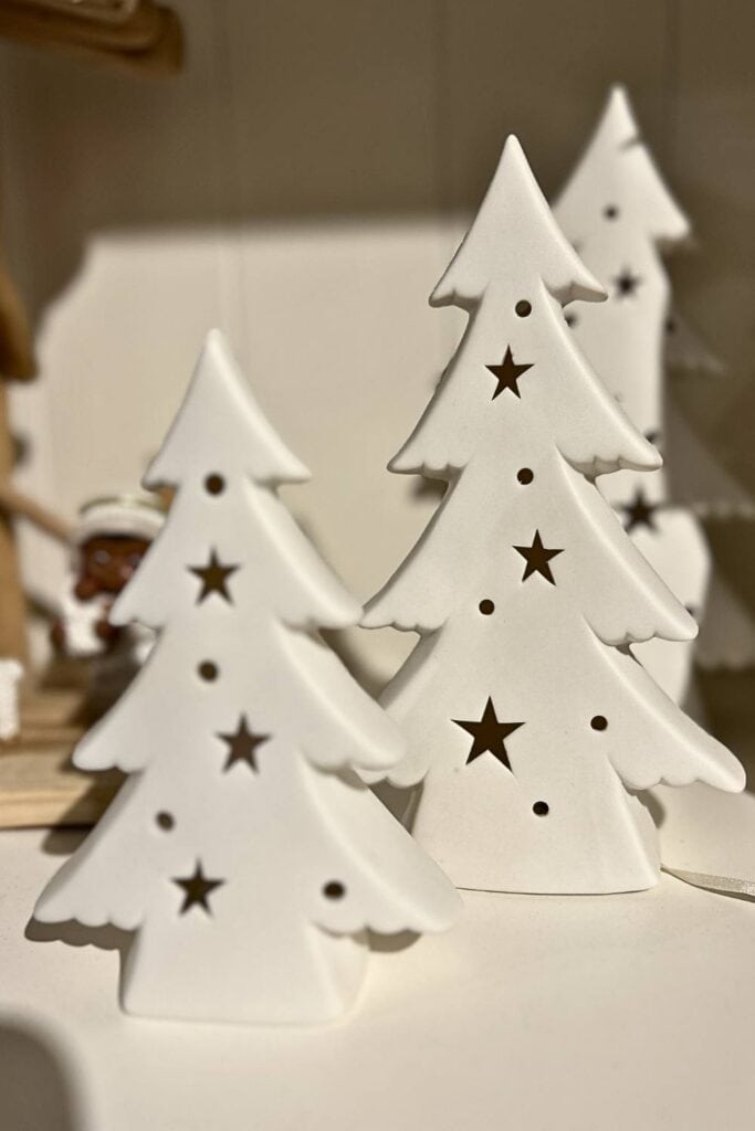 lighted wood christmas trees from the all is calm collection from raz