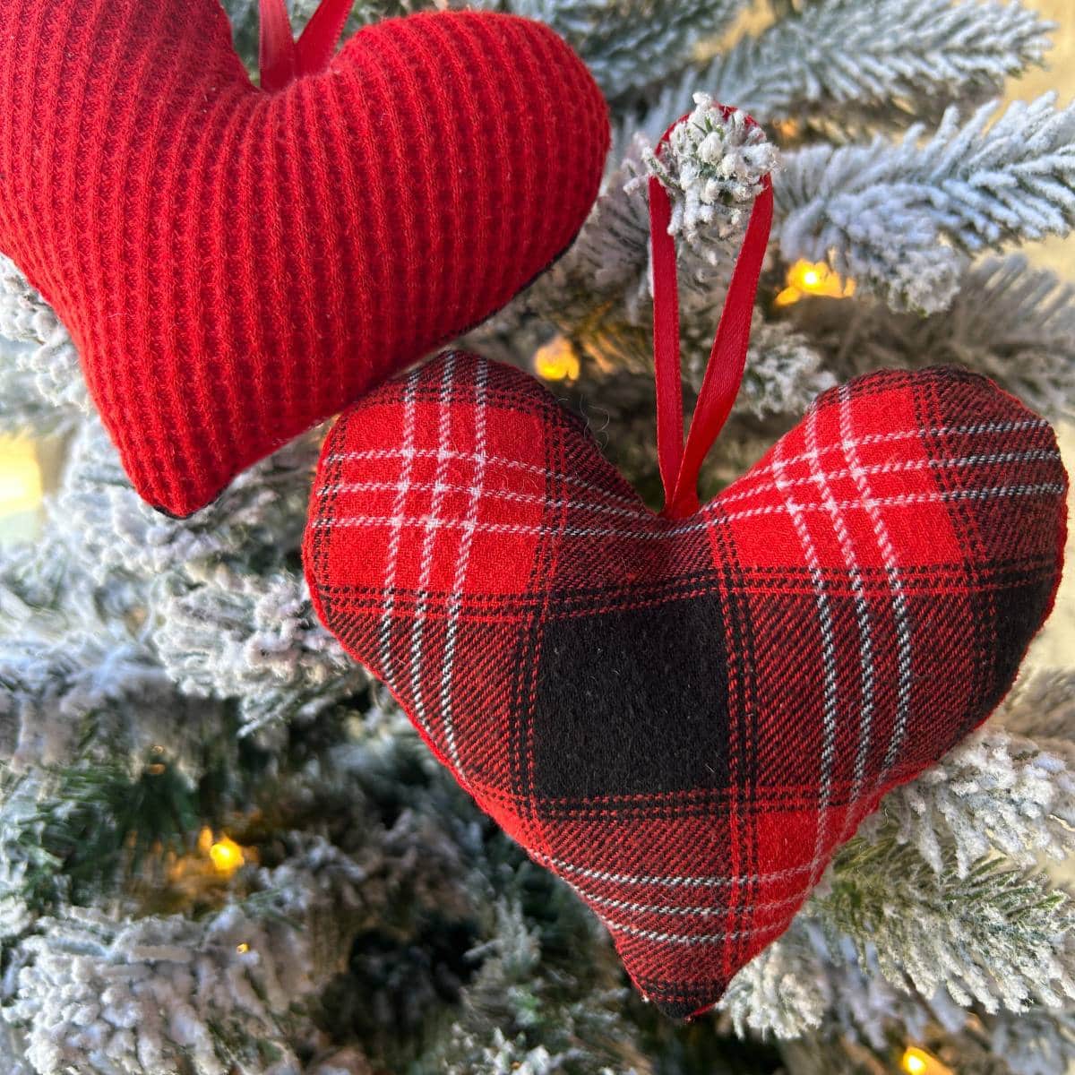 Handmade Christmas Heart Keepsake Ornament