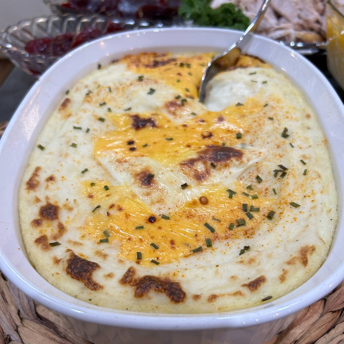 mother's party potatoes, creamed potatoes with cream cheese and sour cream