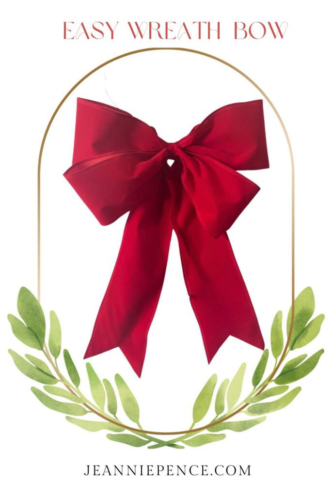 easy wreath bow tutorial