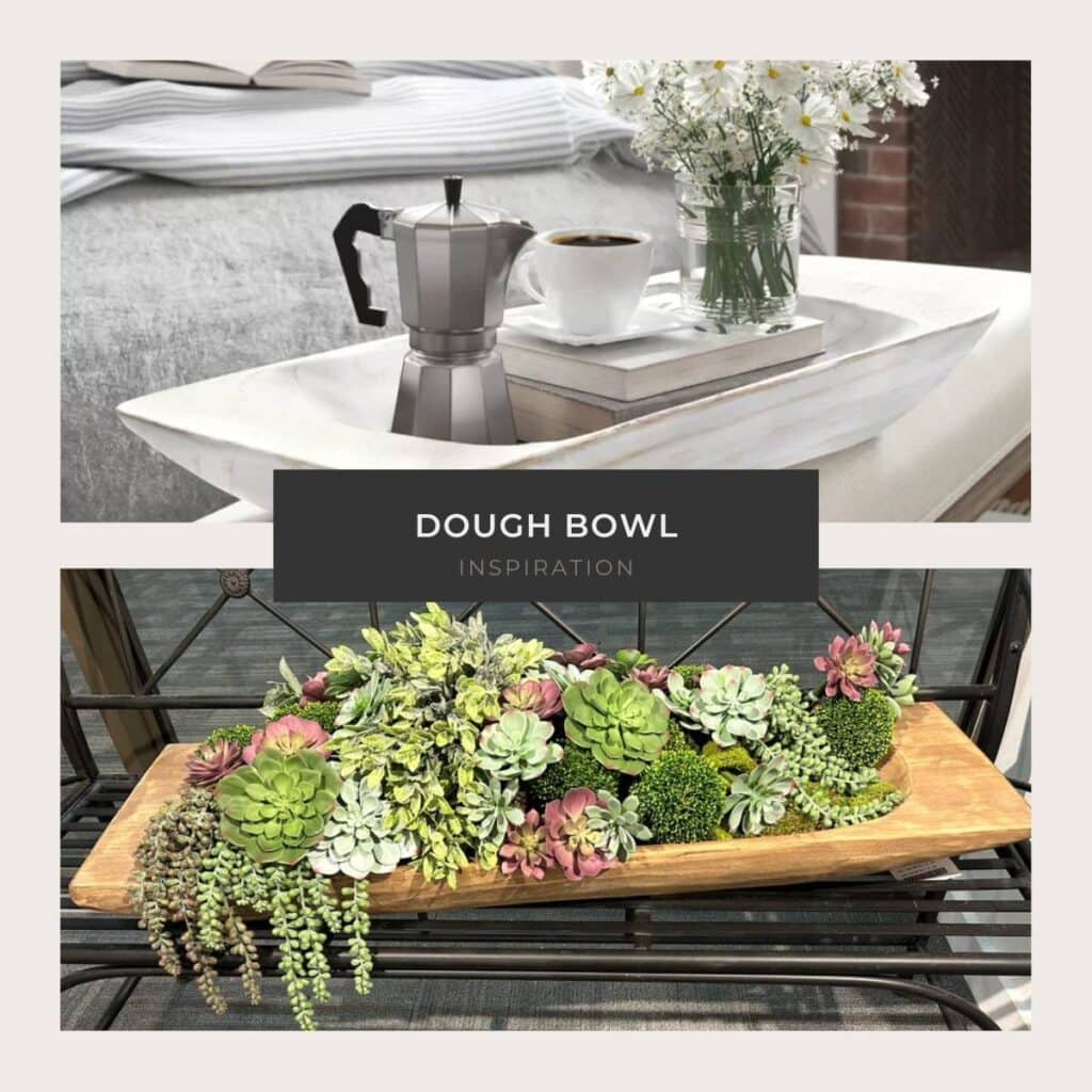 wooden dough bowl