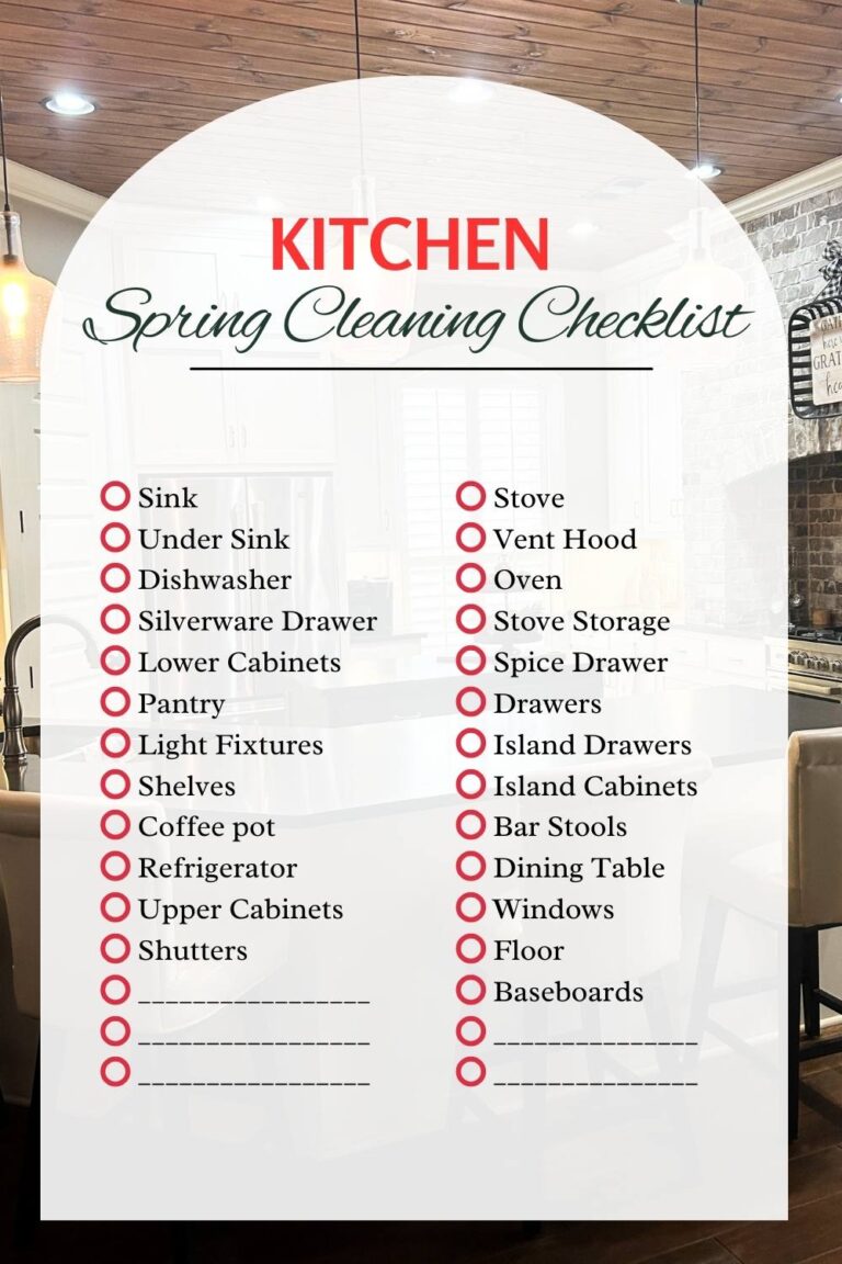 Kitchen Spring Clean List Kitchen Spring Cleaning Checklist | Jeannie Pence