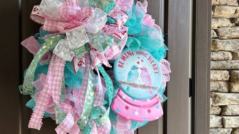 be mine tweet heart valentine ruffle wreath