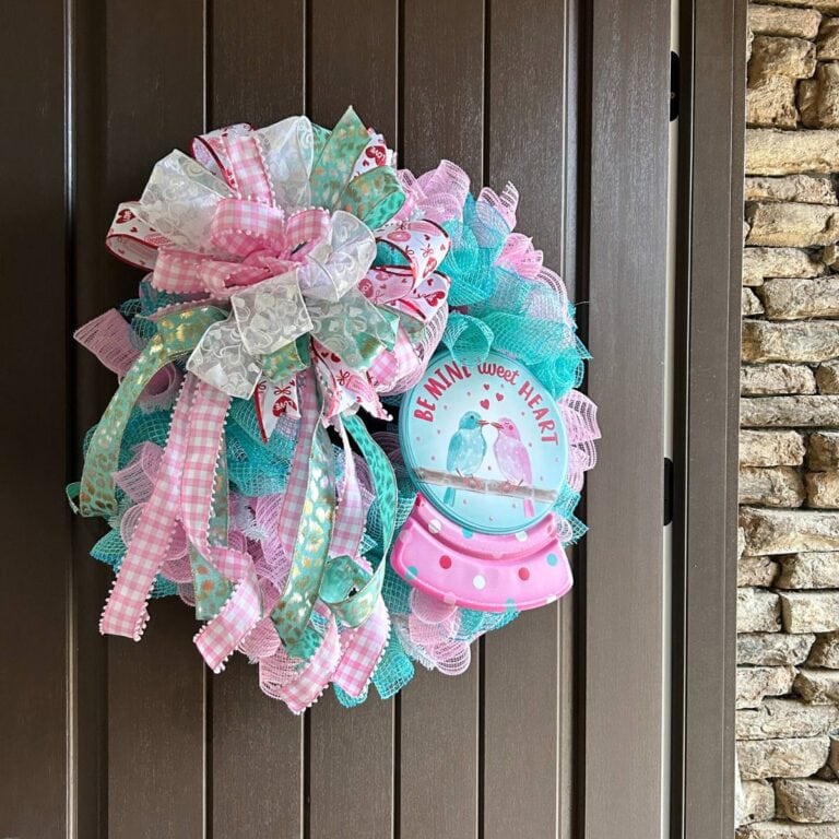 be mine tweet heart valentine ruffle wreath