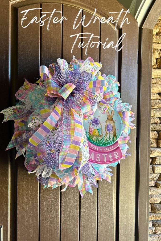 pastel easter wreath tutorial