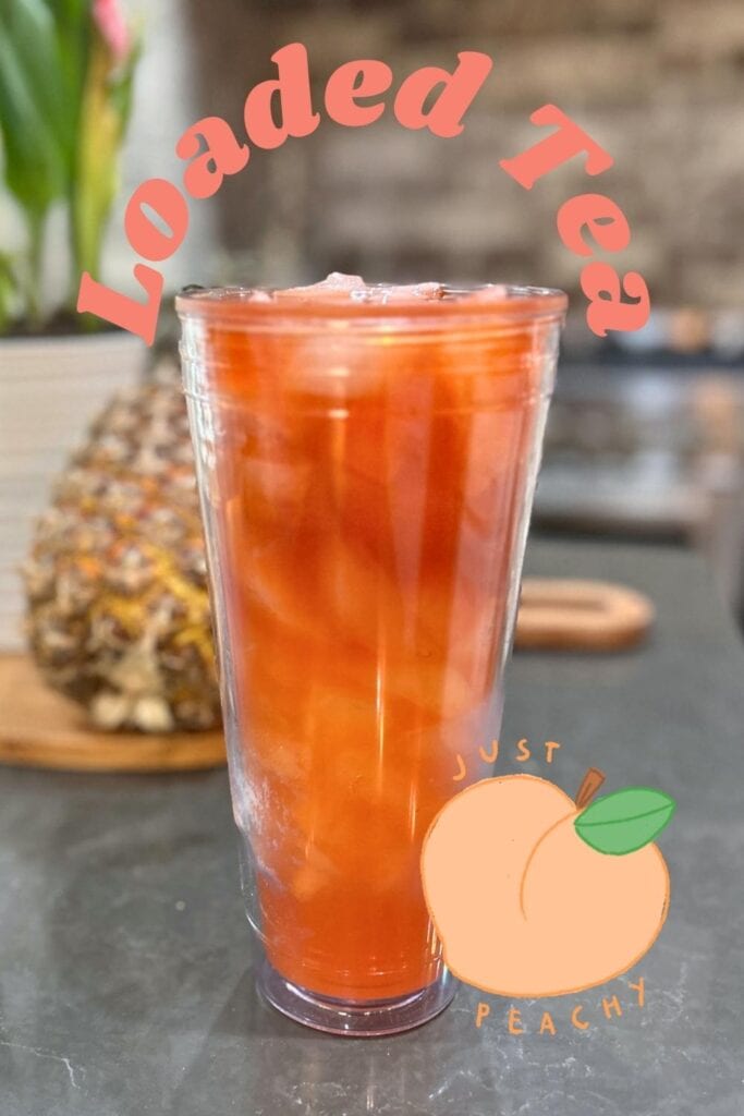 peach flavored loaded tea