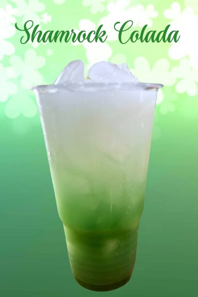 shamrock colada loaded tea green color