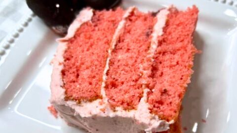 strawberry pink lady cake