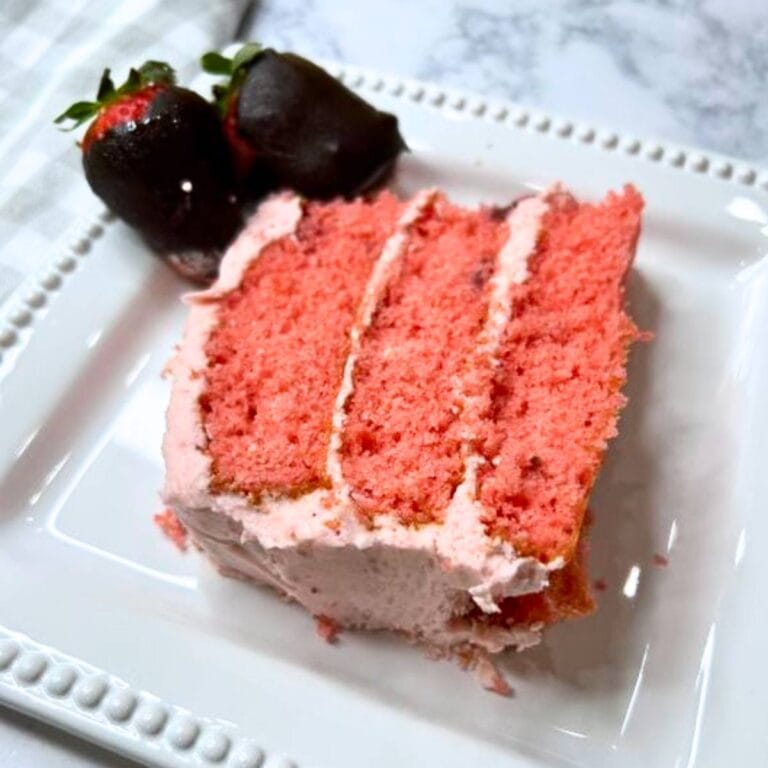 strawberry pink lady cake