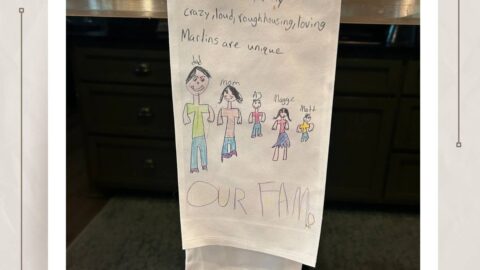 personalized tea towel for mother's day