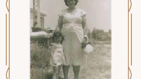 me and my grandmother before church