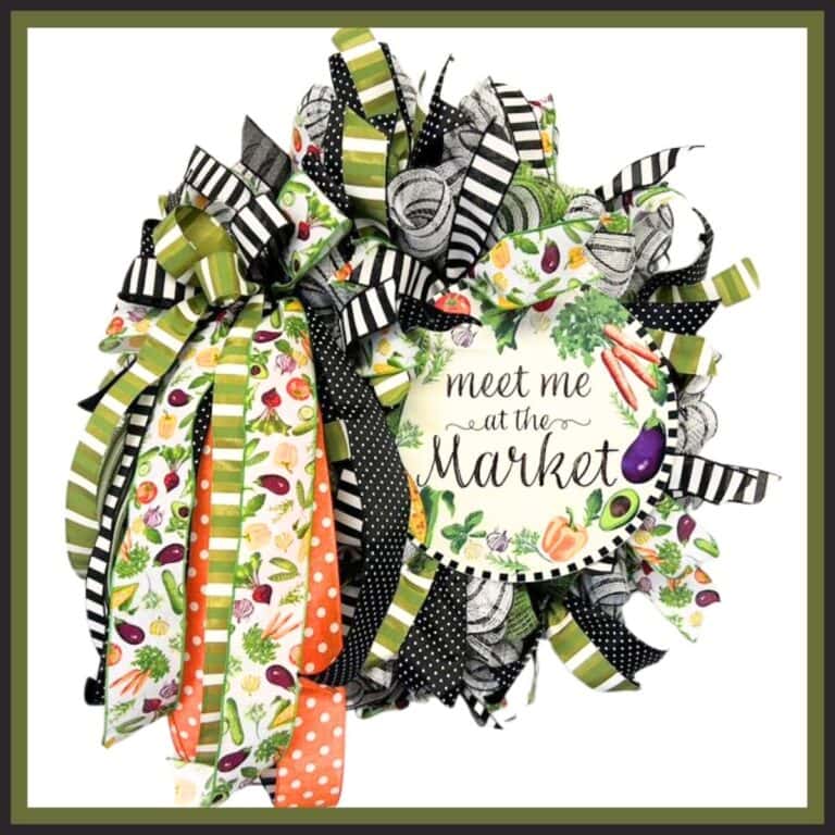 farmhouse charm deco mesh veggie wreath