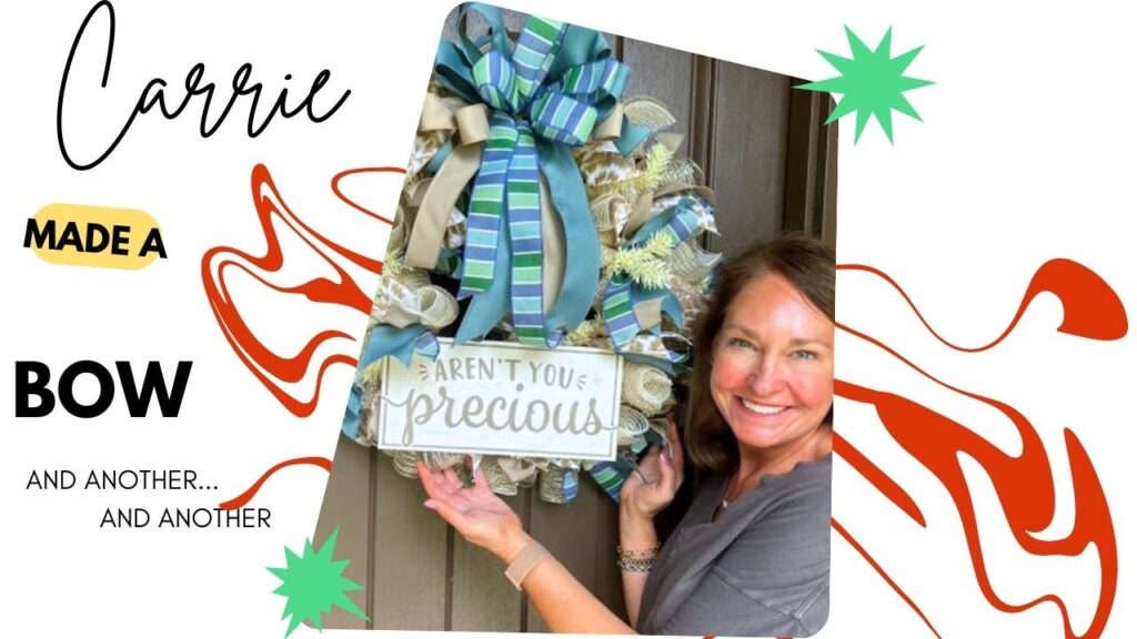 carrie makes some bows with the EZ Bowmaker