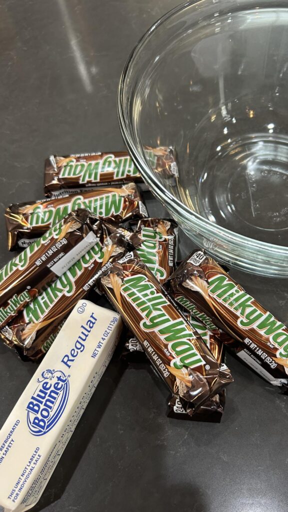 milky way candy bars for a cake