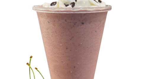chocolate cherry protein smoothie