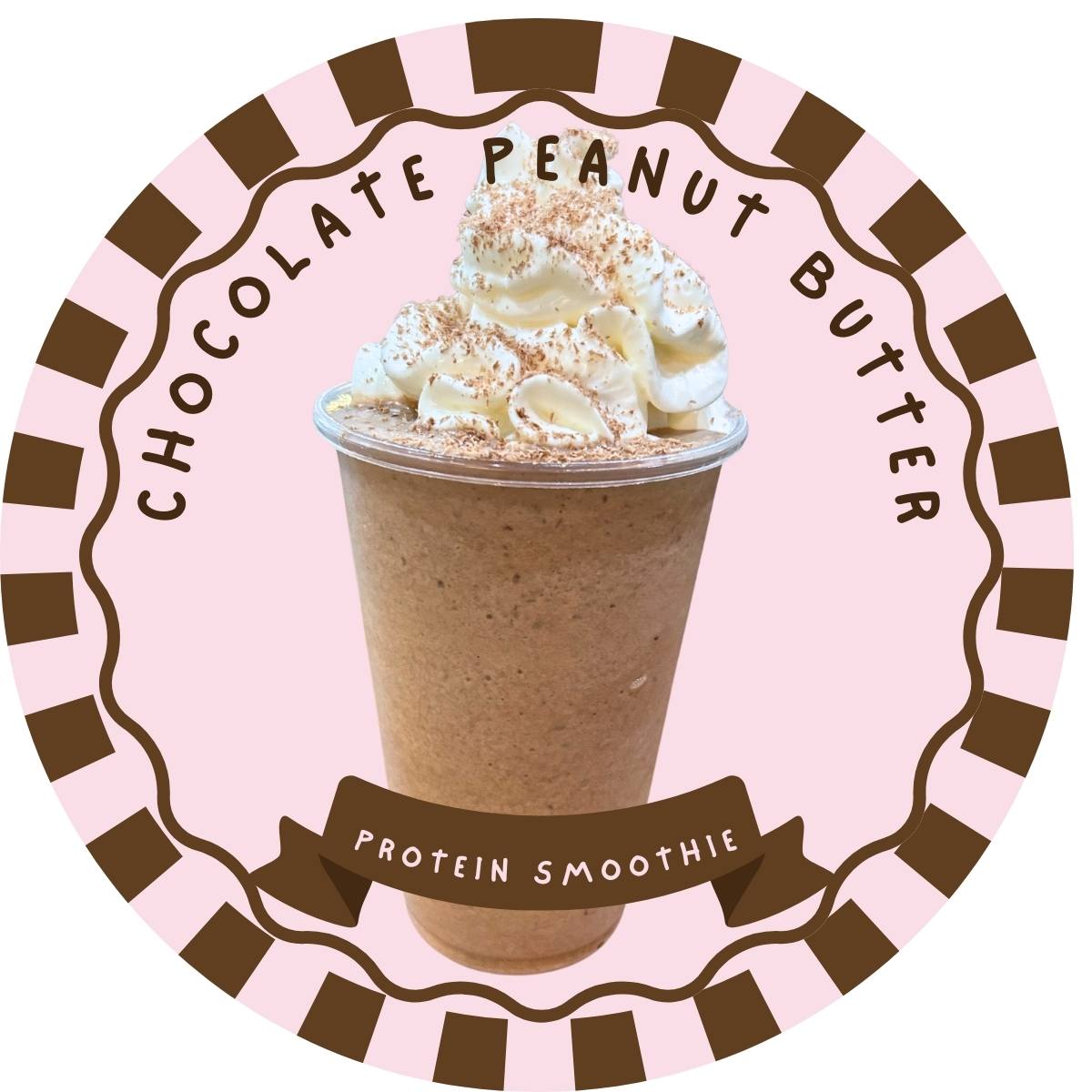 homemade chocolate peanut butter protein smoothie