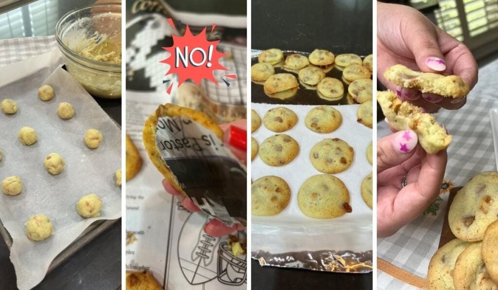 steps to bake caramel apple cookies