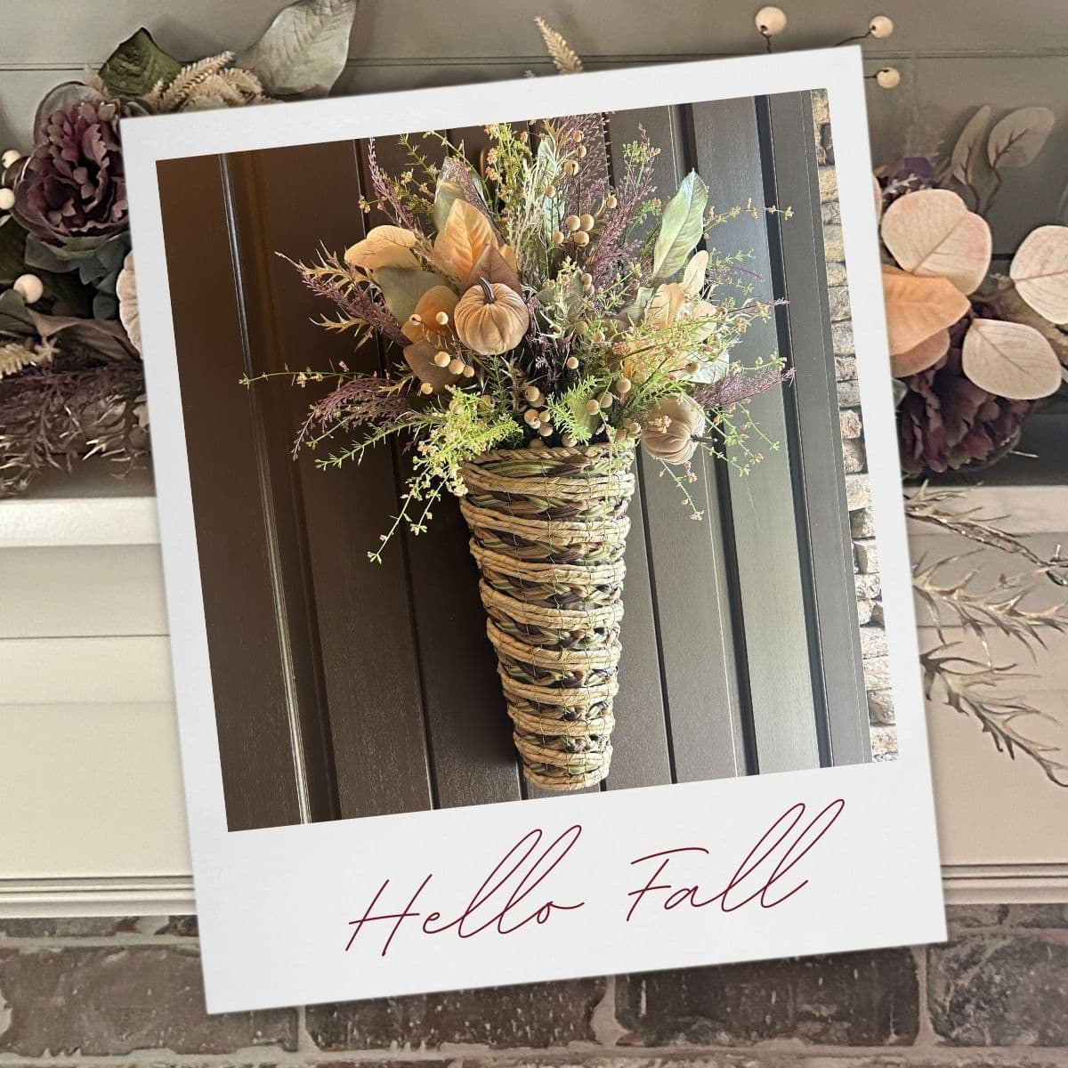 fall mantel and door hanger