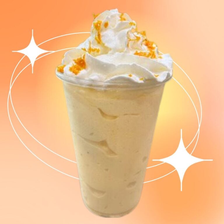 homemade orange vanilla cream protein smoothie