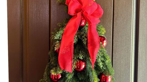 pine tree christmas wreath