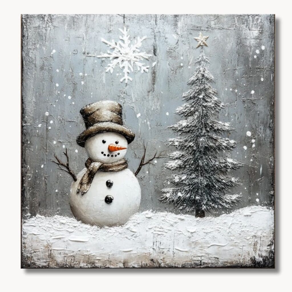 metal snowman sign, an exclusive design from Trendy Tree