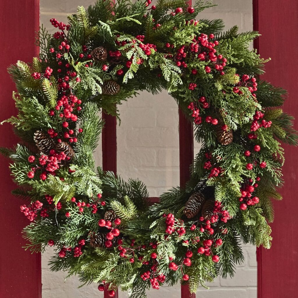 red berry Christmas wreath