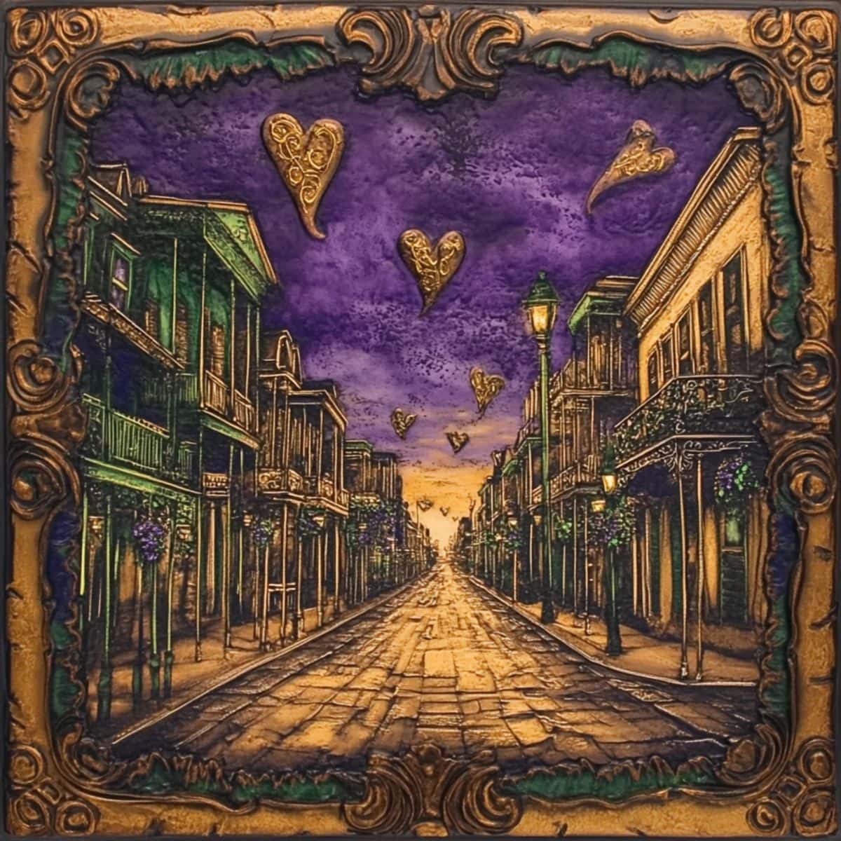 exclusive Trendy Tree Mardi Gras Sign