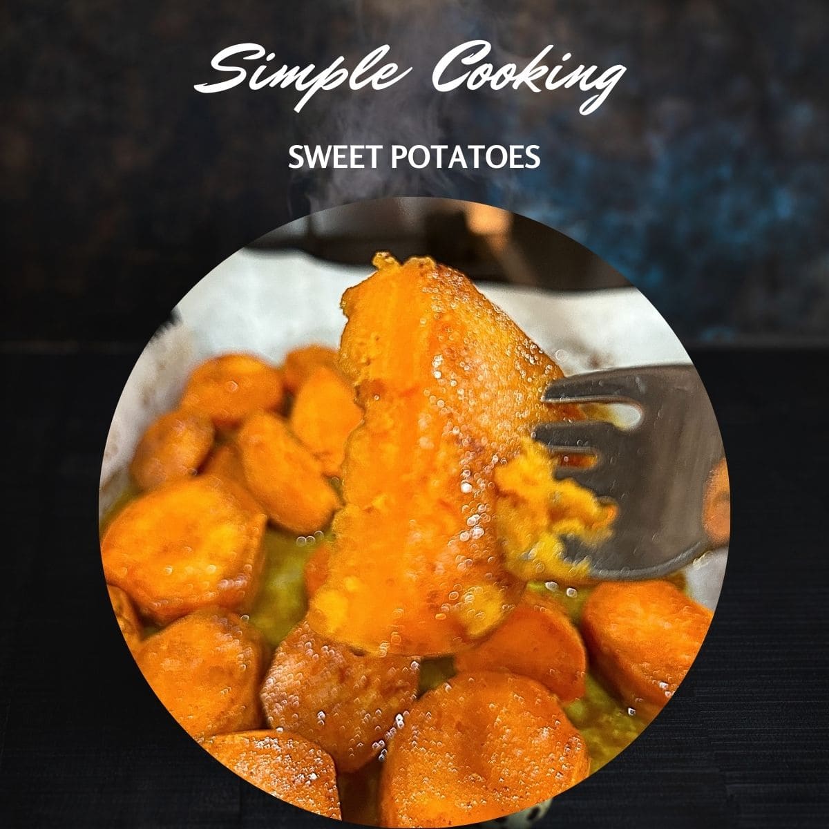 sweet potatoes roasted in the oven with butter and brown sugar