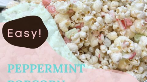 peppermint popcorn with tiny marshmallows