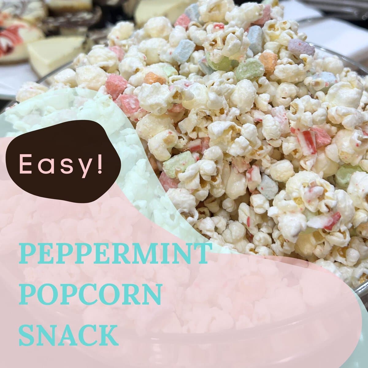 peppermint popcorn with tiny marshmallows