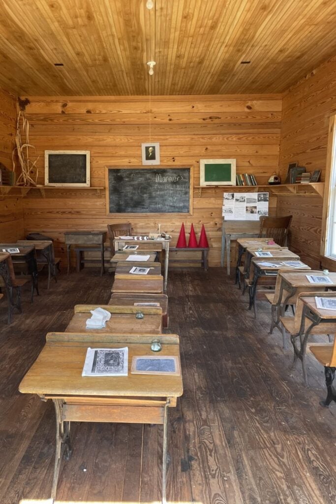 one-room school building