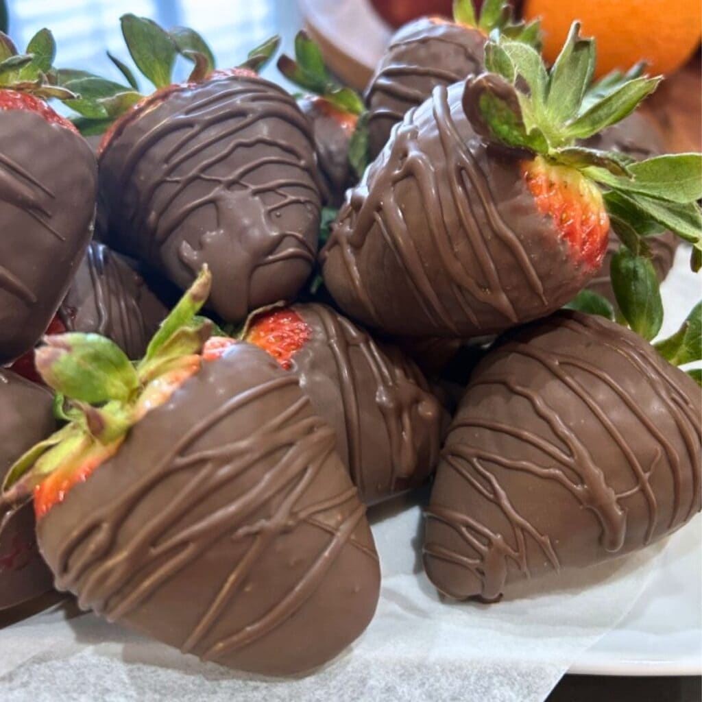 chocolate-covered strawberries