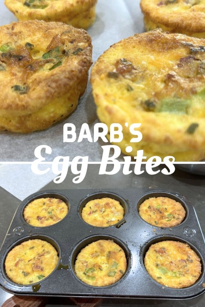 egg bites baked in a muffin tin
