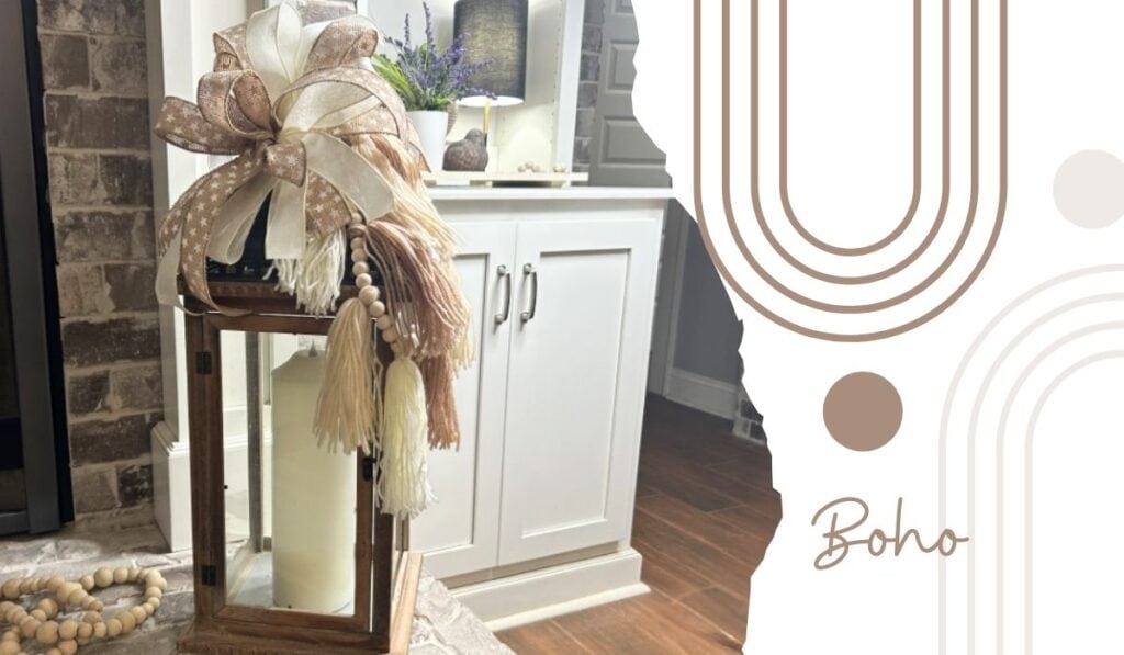 boho lantern decor