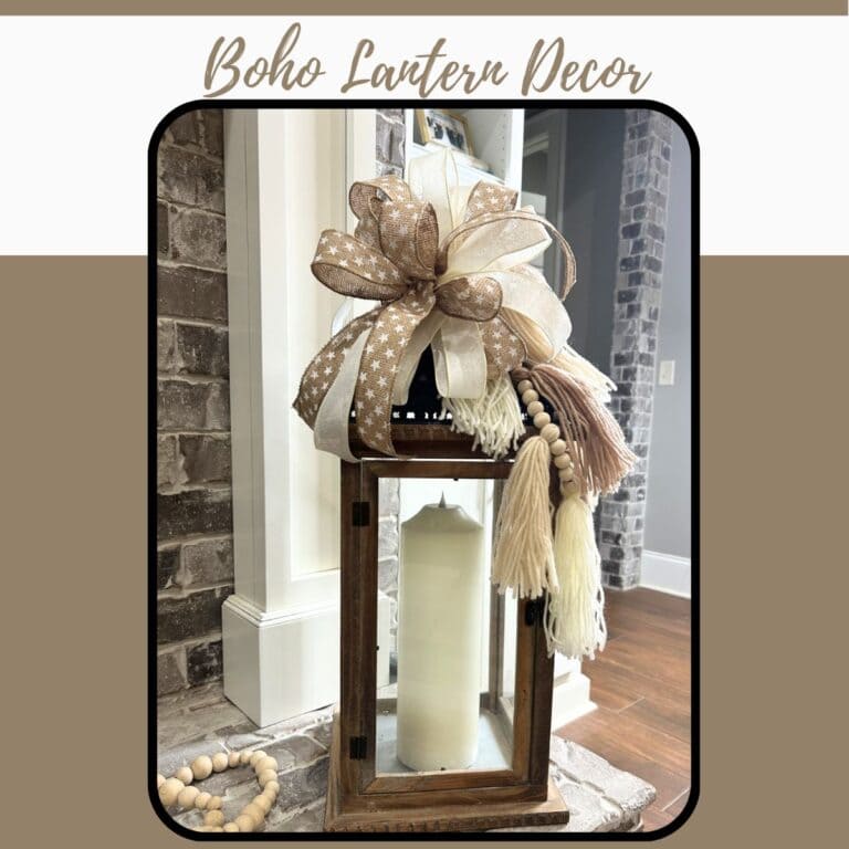boho lantern decor