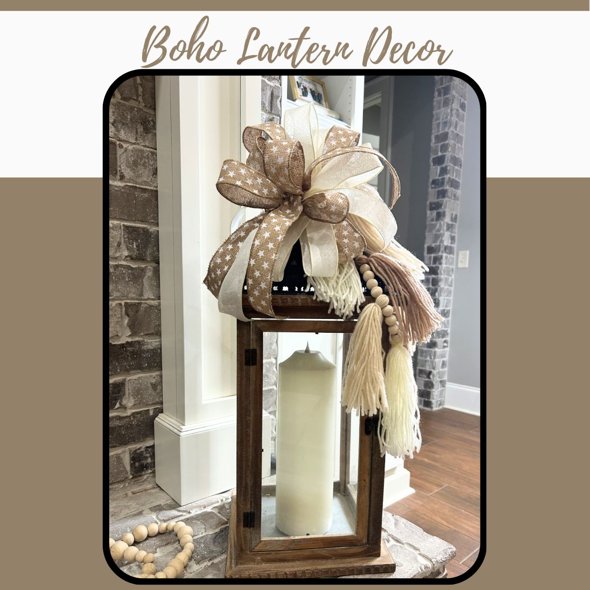 boho lantern decor