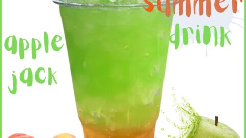 apple jack loaded tea made with green apples and peach flavors