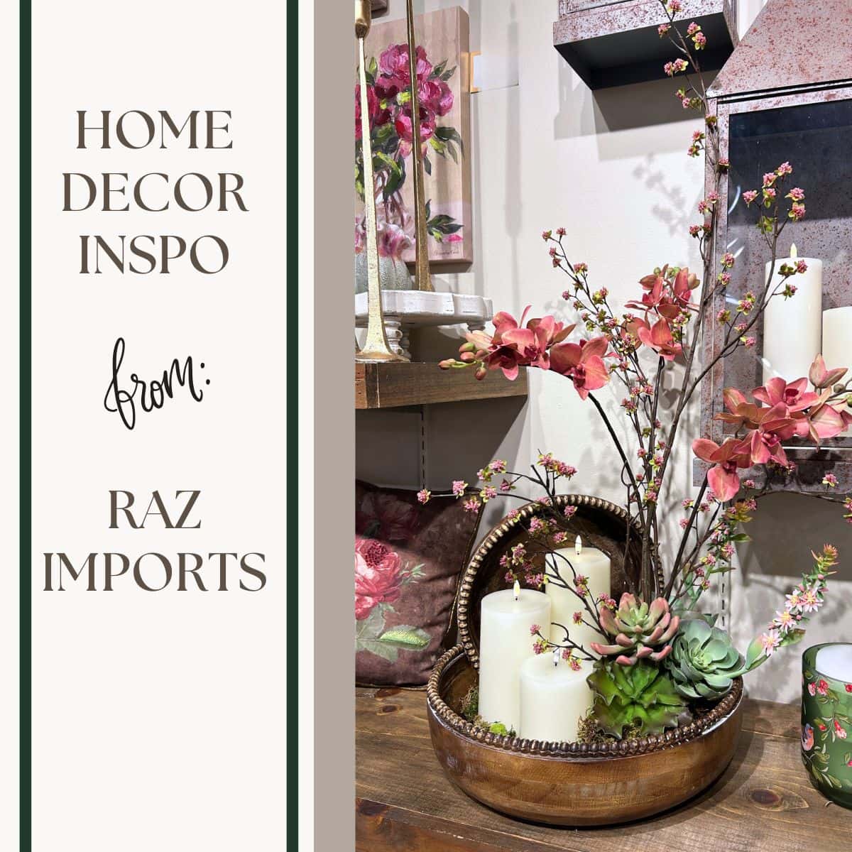 spring floral centerpiece