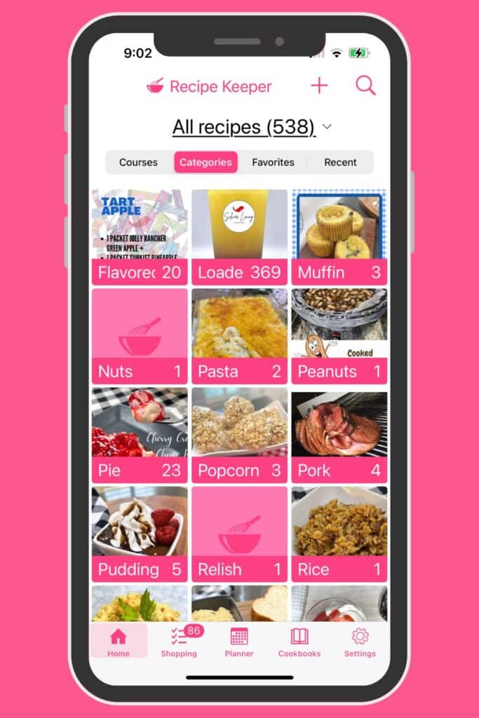 recipe keeper app on my phone