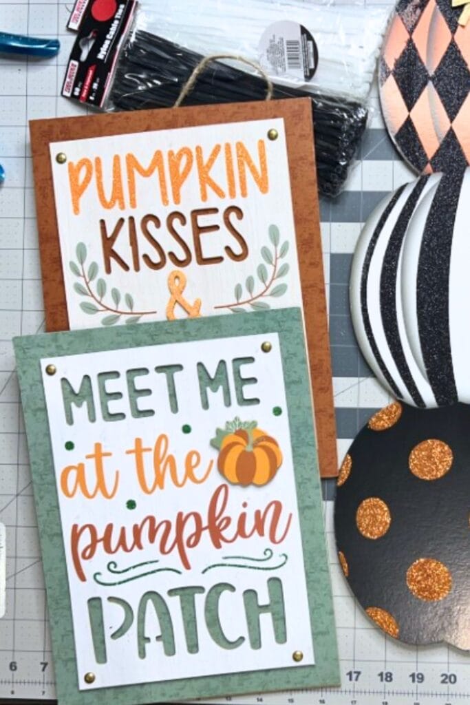 fall signs I found at Dollar Tree